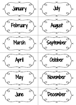 Months of the Year Sort by Ms T Teaches | Teachers Pay Teachers