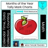 Months of the Year Tally Mark Charts for Calendar Time