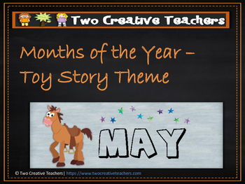 Preview of Months of the Year Toy Story Theme
