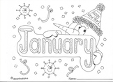 Months of the Year Tracing and Coloring Pages