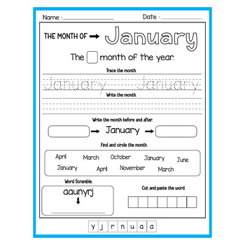 Months Of The Year Worksheets & Activities Templates By Simplex Teaching