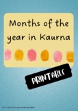 Months of the year in Kaurna language (printable posters)