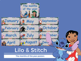 Months of the year posters - Lilo & Stitch