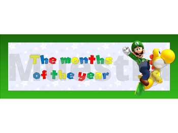 SUPER MARIO PARTY BACKDROP BANNER, BIRTHDAY PRINTABLE POSTER