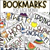 Monthly Reading Bookmarks