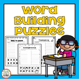 Monthly Word Building Puzzles: 12 No-Prep Worksheets