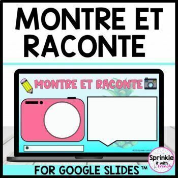 Preview of Montre et Raconte |  French Digital Show and Tell 