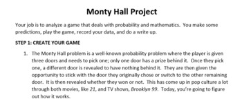 Preview of Monty Hall Project