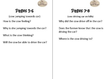 Moo! Book Companion Speech Therapy Inference and Comprehension Questions