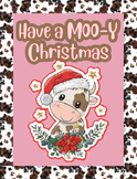 Moo-y Christmas Holiday Bulletin Board / Door Decor
