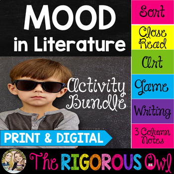 Preview of Mood Activities - Print & Digital - Literacy Centers