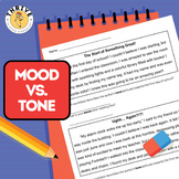 Mood & Author's Tone Activity - Quiz - Student Practice - 