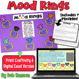 Mood Rings Craft Activity: Mood Worksheets with 7 Practice