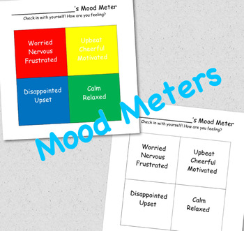 Preview of Mood Meter (Individual Desk-Sized)