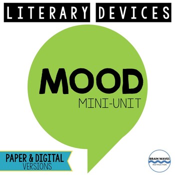 Preview of Mood Mini-Unit - 3 Mood Lessons - Paper and Digital Versions