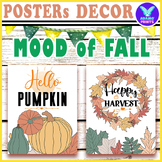 Mood Of Fall Posters Quotes Holiday Autumn Seasonal Classr