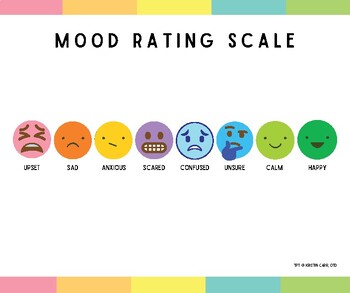 Mood Rating Scale Visual by Kristin Carr OTD | TPT