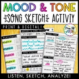 Mood & Tone Song Sketch Activity