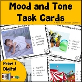 Mood & Tone Task Cards Print and Digital - Reading Skills 