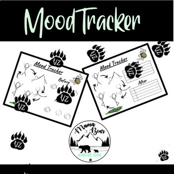 Preview of Mood Tracker for Social Emotional Growth (with BONUS yoga flow brain break!)