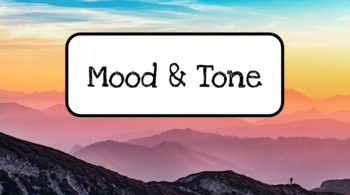 Preview of Mood and Tone Mini Lesson