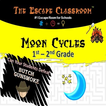 Preview of Moon Cycle Escape Room (1st - 2nd Grade) | The Escape Classroom