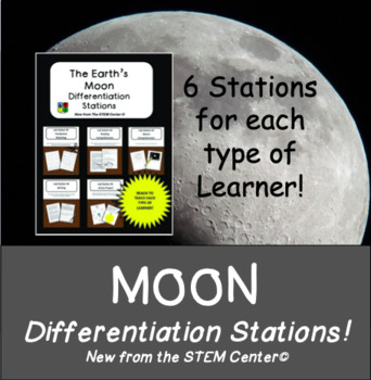 Preview of Moon Differentiation Stations - Distance Learning Friendly