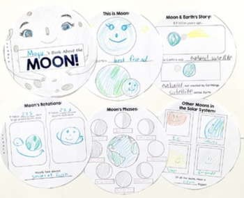 Preview of Moon! Earth's Best Friend: Activity Workbook Booklet - Moon Facts Solar System