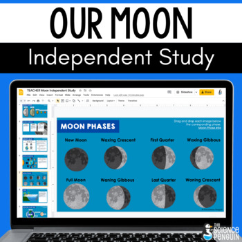 Preview of Moon Digital Resource | Moon Phases, Tides, & Lunar Eclipse Activity for Space