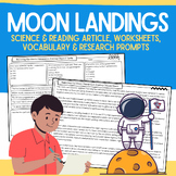 Moon Landings: No-Prep Science Packet: Passage, Worksheets