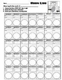 Moon Phase Calendar - draw the moon every night and write 