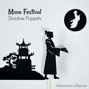Preview of Moon Legend for Mid-Autumn Festival: Printable Shadow Puppet Set