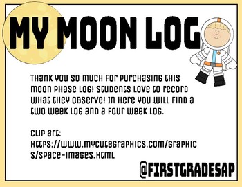 Preview of Moon Observation Log
