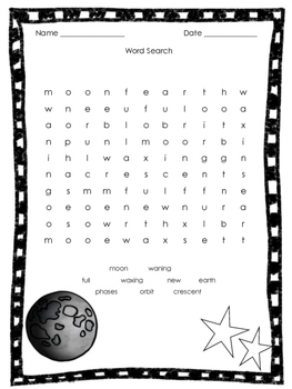 Moon Pack- Freebie by Ms Mac's Class | TPT