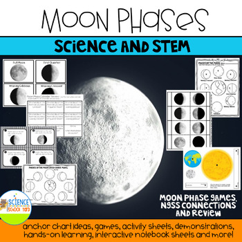 Preview of Moon Phase Science Pack and STEM Connections