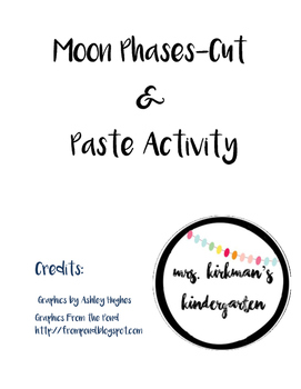 Preview of Cut and Paste the Moon Phases