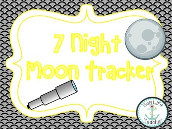 Preview of Moon Phases 7 Night Tracker