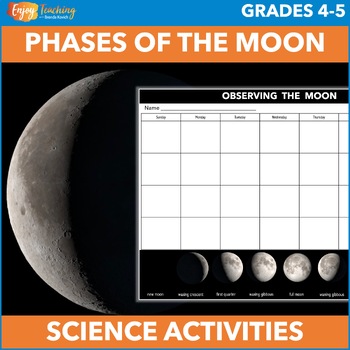 Preview of Phases of the Moon Calendar - Observe and Record from Your Classroom!