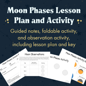 Preview of Moon Phases Activity and Lesson Plan