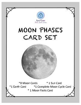 Preview of Moon Phases Card Set