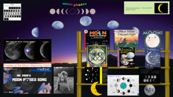 Preview of Moon Phases Clickable Slide