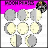 Moon Phases Clip Art Set {Educlips Clipart}