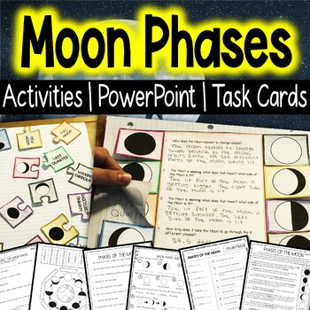 Preview of Moon Phases Complete Unit Pack With Solar and Lunar Eclipse Explanations