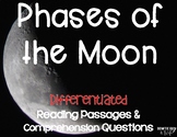 Moon Phases and Lunar Phases Differentiated Close Reading Passages
