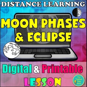 Preview of Moon Phases & Eclipse Digital Lesson | Space Astronomy Unit Google Slides
