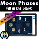 Moon Phases Fill-in-the-Blank Freebie I Digital Boom Cards