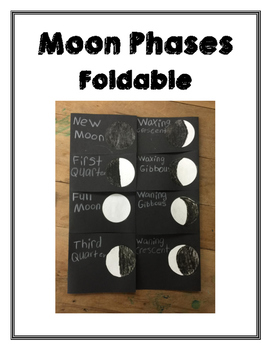 Preview of Moon Phases Foldable