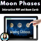 Moon Phases Interactive PDF Click Book | Digital Boom Card