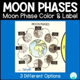 Moon Phases Moon Phases Color, Cut, Label Activity - Diffe