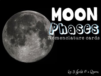 Preview of Moon Phases Nomenclature cards
